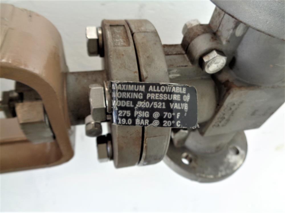 Cashco 1" 150# Control Valve, Teflon Lined, CF8, Model 521